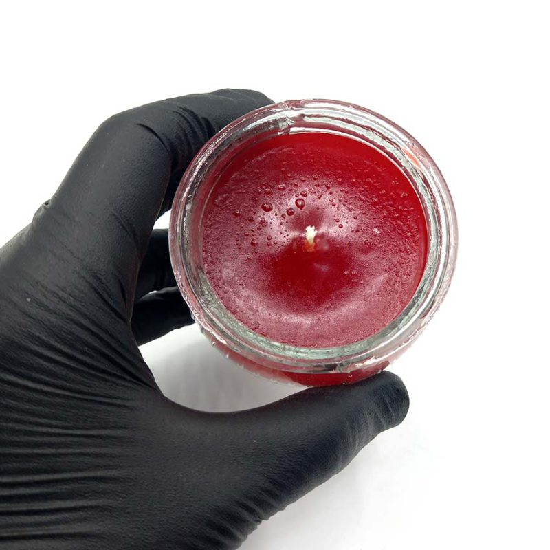 550110شمع معطر شیشه ای سلین مدل توت فرنگی