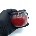 550110شمع معطر شیشه ای سلین مدل توت فرنگی