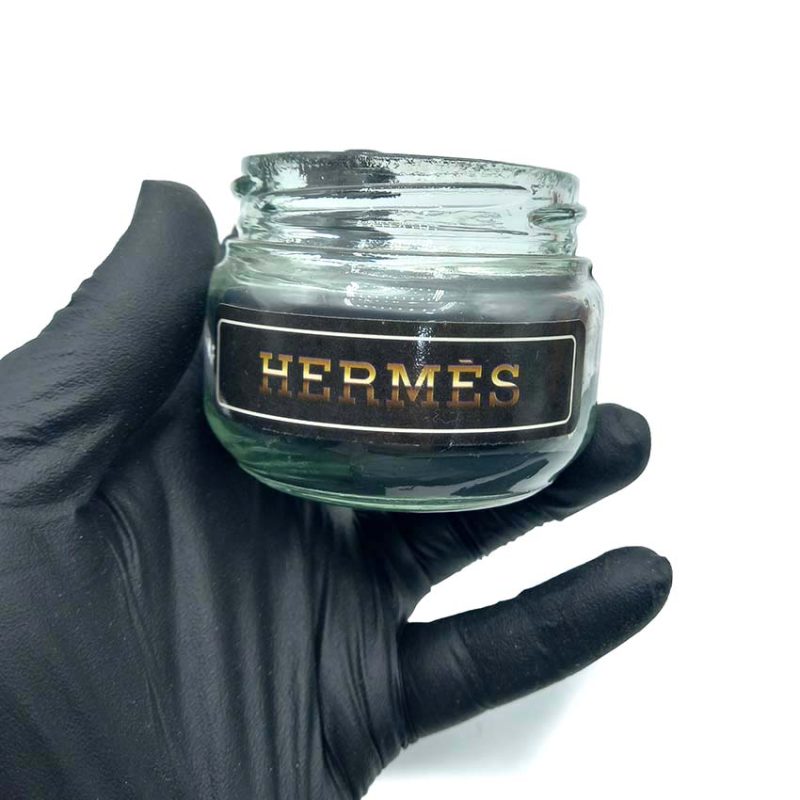 550070 شمع معطر شیشه ای درب فلزی پارمیس مدل هرمس