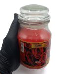 شمع معطر شیشه ای بزرگ سلین مدل گل رز550086
