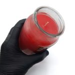 شمع معطر شیشه ای بزرگ سلین مدل گل رز550086