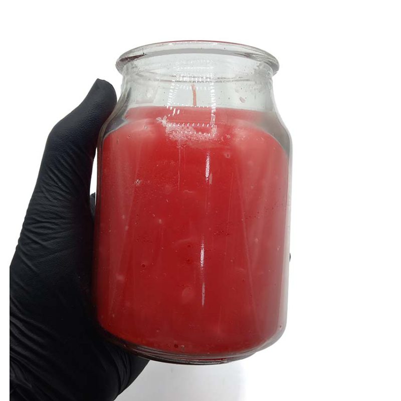 شمع معطر شیشه ای بزرگ سلین مدل گل رز550086