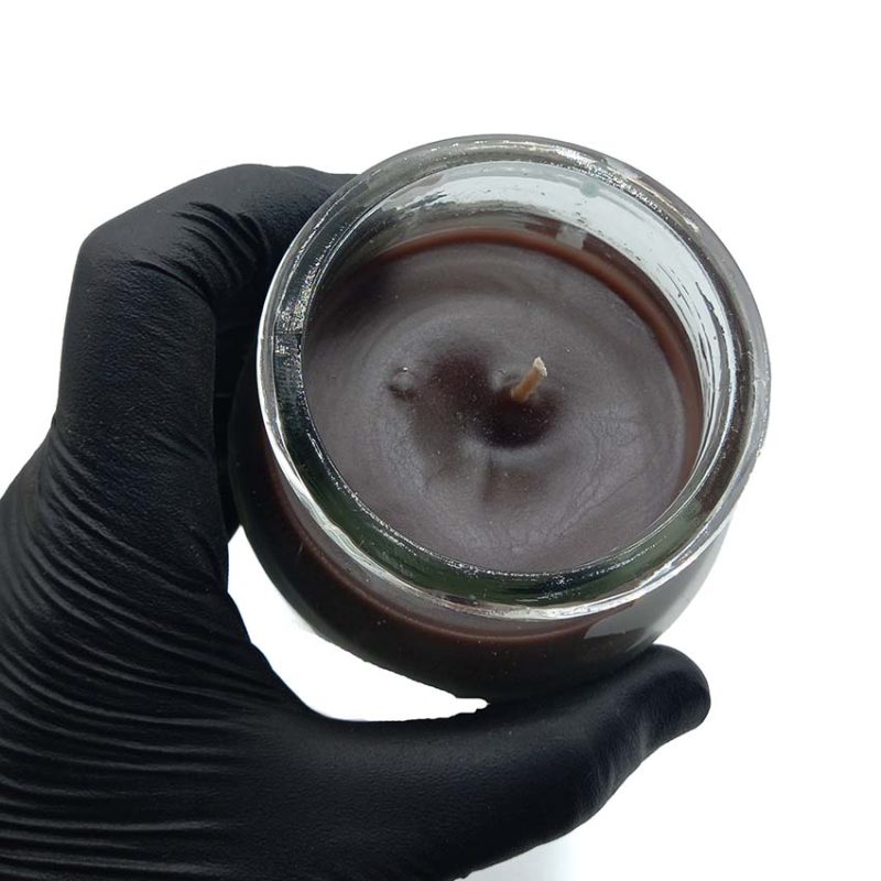 550088 شمع معطر شیشه ای بزرگ سلین مدل قهوه ( کافی )