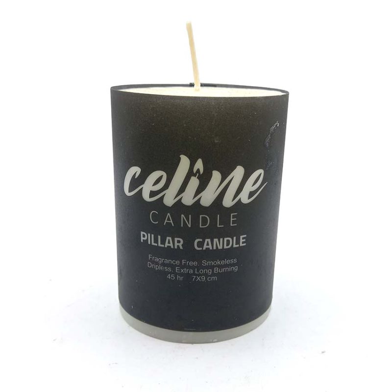 550112 شمع سلین مدل استوانه ای ابعاد 9در7 سانتیمتر