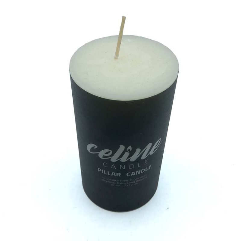 شمع سلین مدل استوانه ای ابعاد 12در7 سانتیمتر کد550113