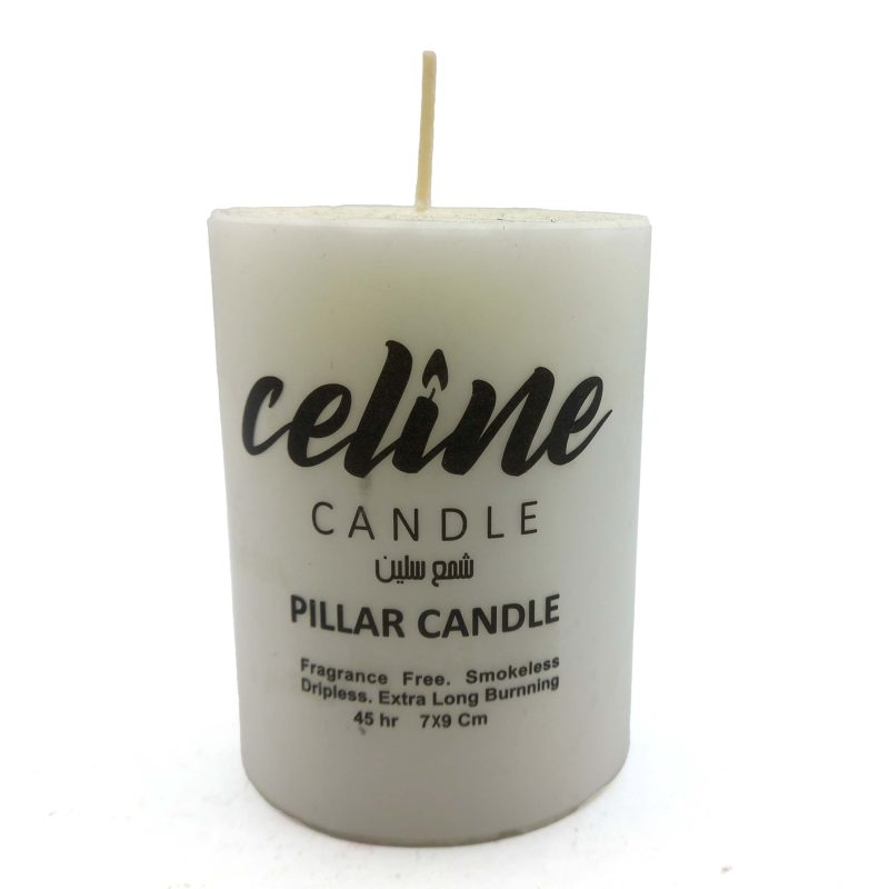 550117 شمع سلین مدل استوانه ای ابعاد 9در7 سانتیمتر