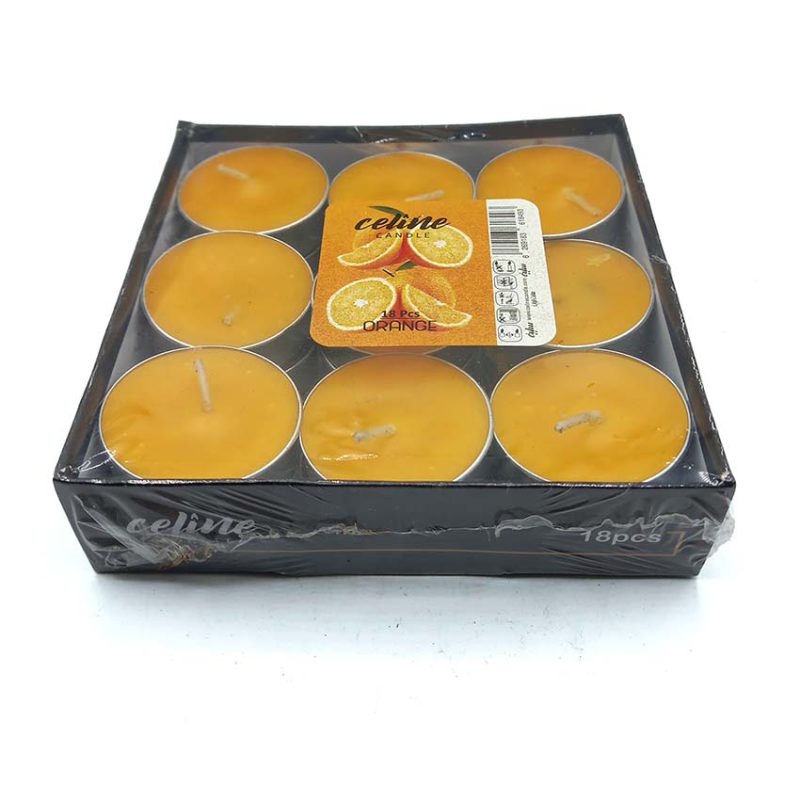 550090 شمع سلین مدل وارمری 18 عددی پرتقالی