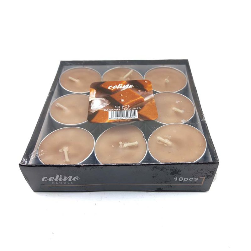 شمع سلین مدل وارمری 18 عددی کاراملی
