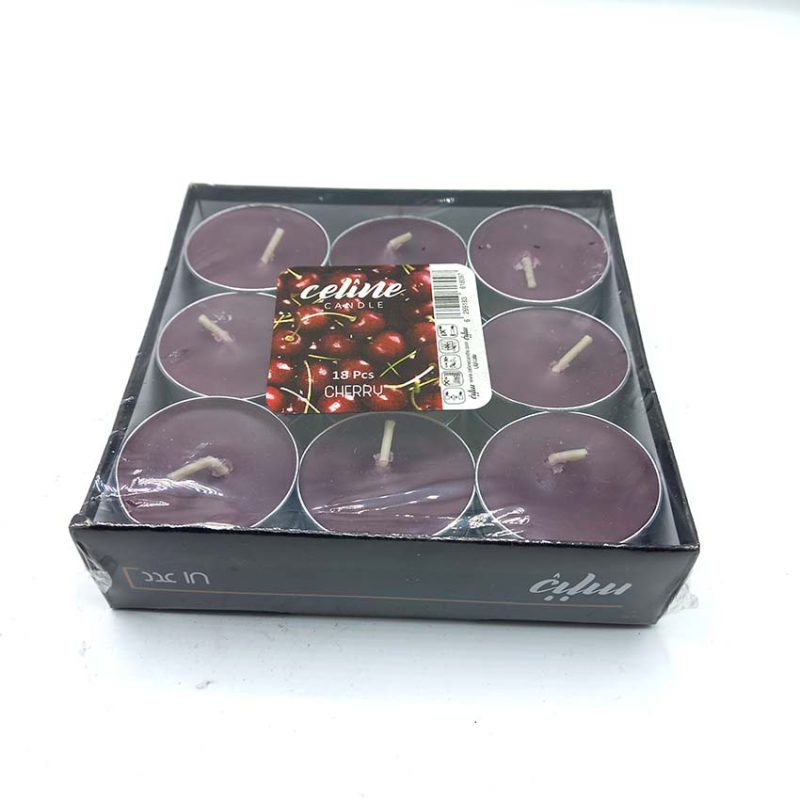 شمع سلین مدل وارمری 18 عددی بنفش