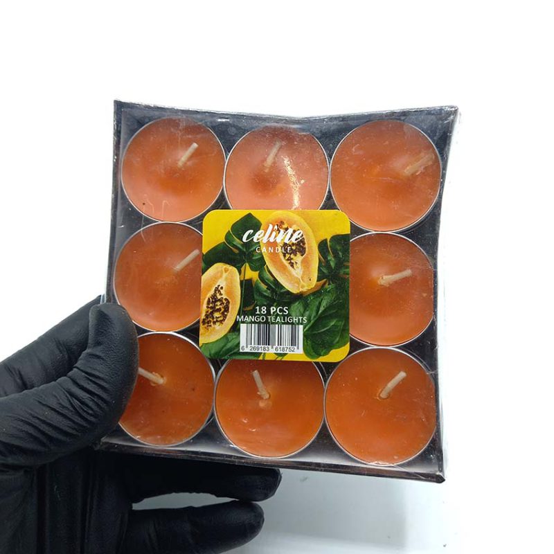 550094 شمع سلین مدل وارمری 18 عددی نارنجی