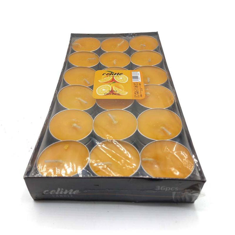 550104 شمع سلین مدل وارمری 36 عددی پرتقالی