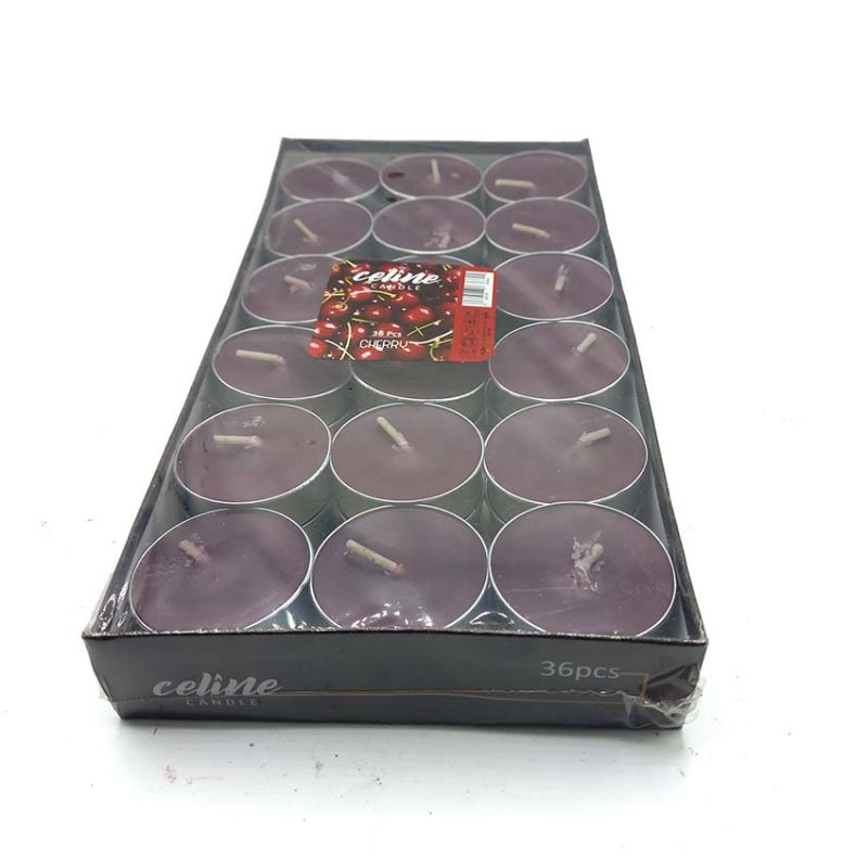 550105 شمع سلین مدل وارمری 36 عددی گیلاسی