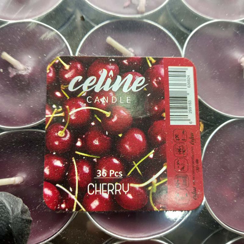 550105 شمع سلین مدل وارمری 36 عددی گیلاسی