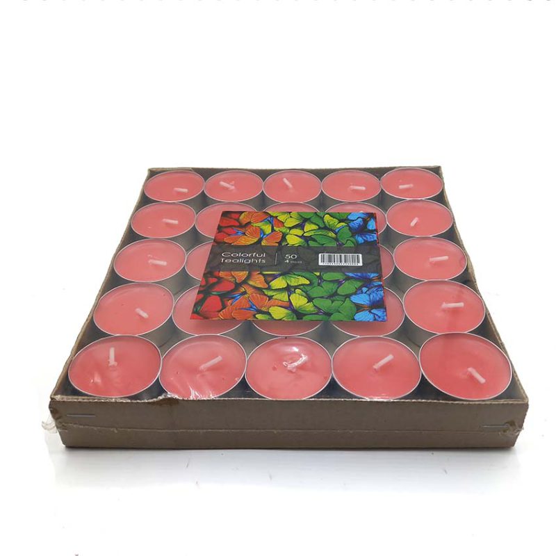 550107 شمع مدل وارمری قرمز 50 عددی