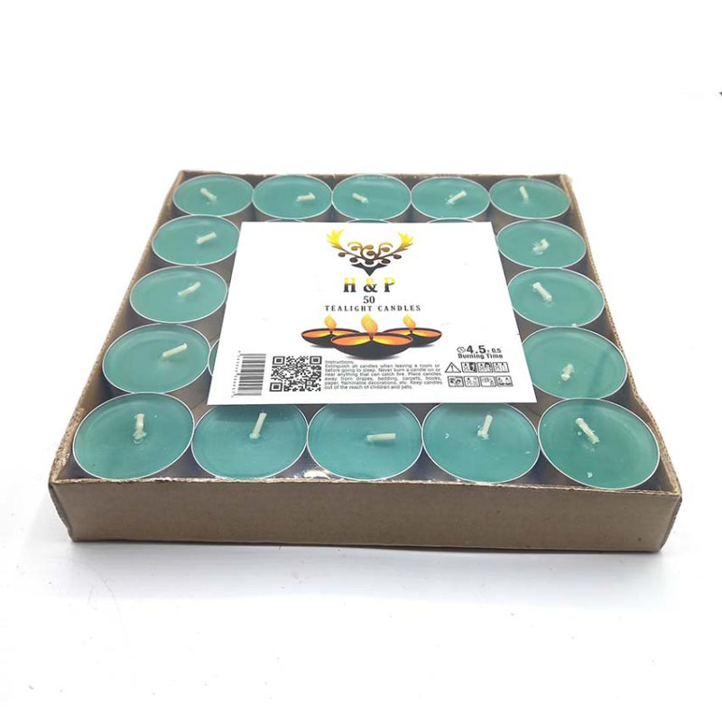 550108 شمع سلین مدل وارمری سبز 50 عددی