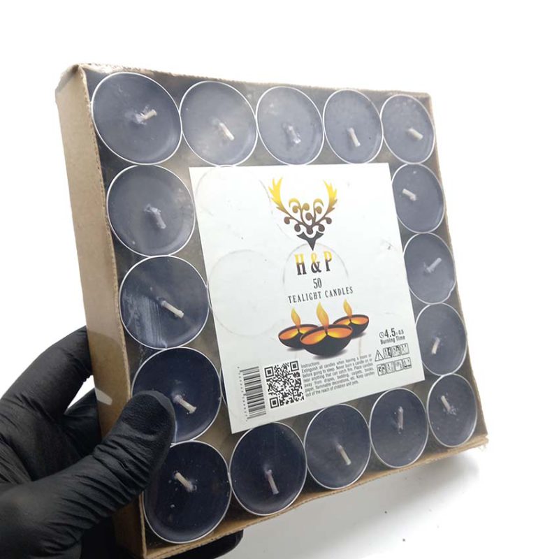 550109 شمع سلین مدل وارمری بنفش 50 عددی