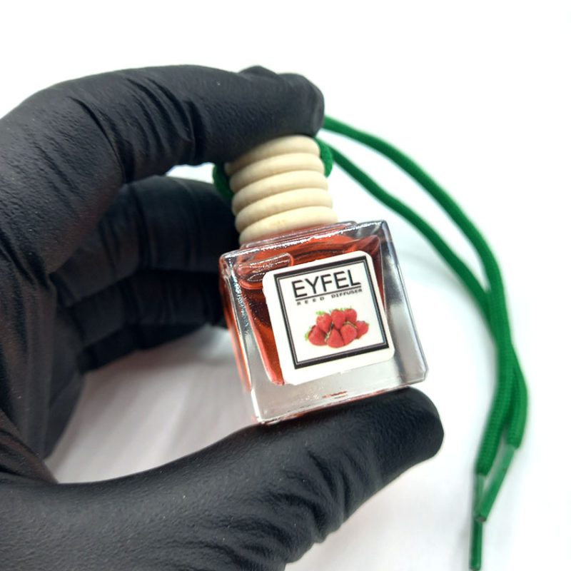 خوشبو کننده ماشین ایفل EYFEL مدل استرابری ( توت فرنگی ) strawberry حجم 10 میلی لیتر کد 560003