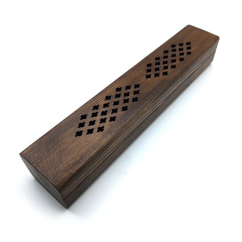 جاعودی چوبی طرح تابوتی طول 26cm کد 512027