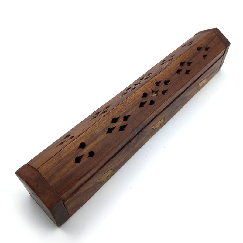 جاعودی چوبی طرح تابوتی طول 26cm کد 512028