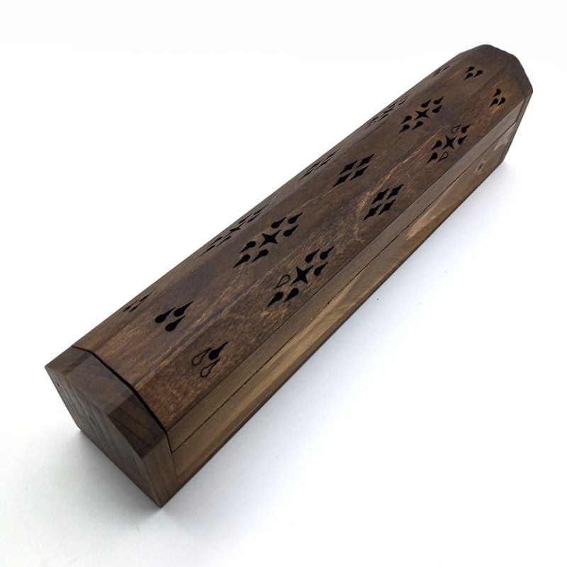 جاعودی چوبی طرح تابوتی طول 26cm کد 512029