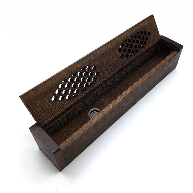 جاعودی چوبی طرح تابوتی طول 26cm کد 512030