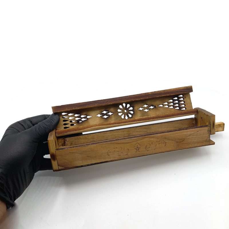 جاعودی چوبی طرح تابوتی طول 26cm کد 512047