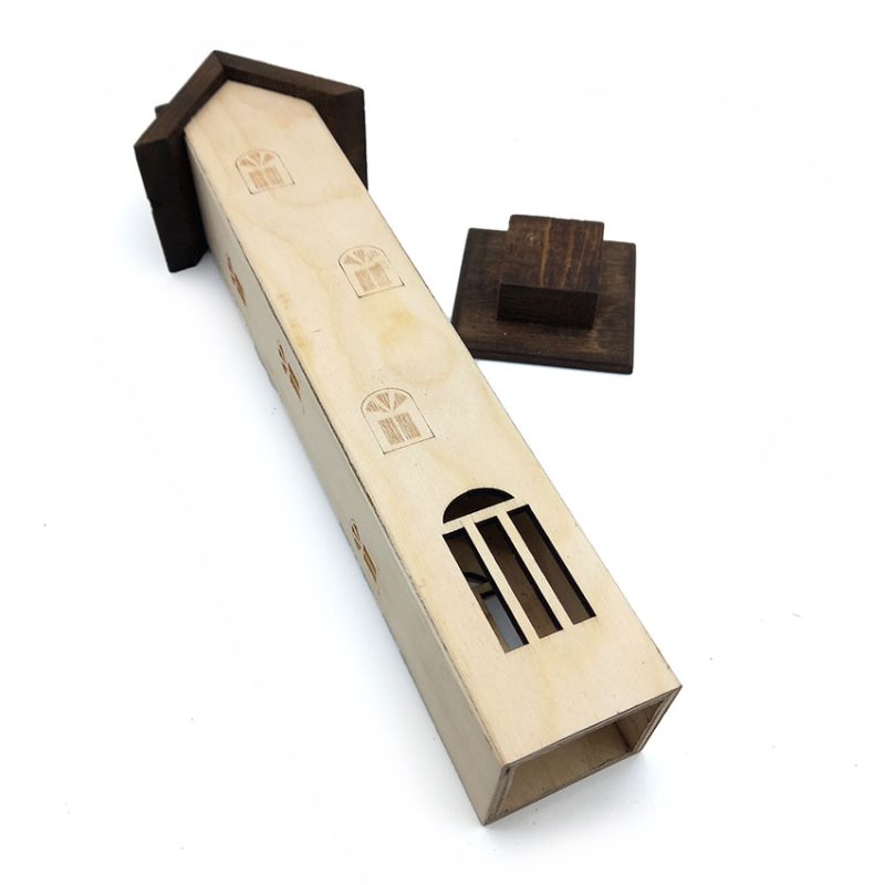 جاعودی شاخه ای طرح ایستاده خانه چوبی ارتفاع 30cm کد 512052