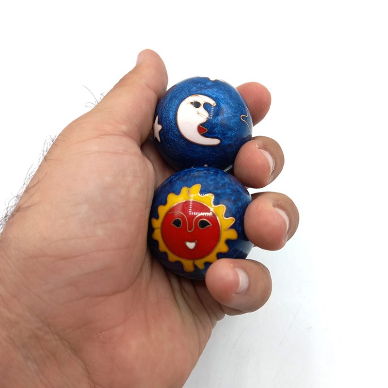 گوی آرامش ماه و خورشید آبی کد 430017