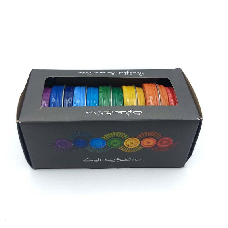 520207 عود آبشاری دستساز مدل هفت چاکرا