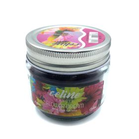 550037 شمع معطر شیشه ای درب فلزی سلین مدل گل
