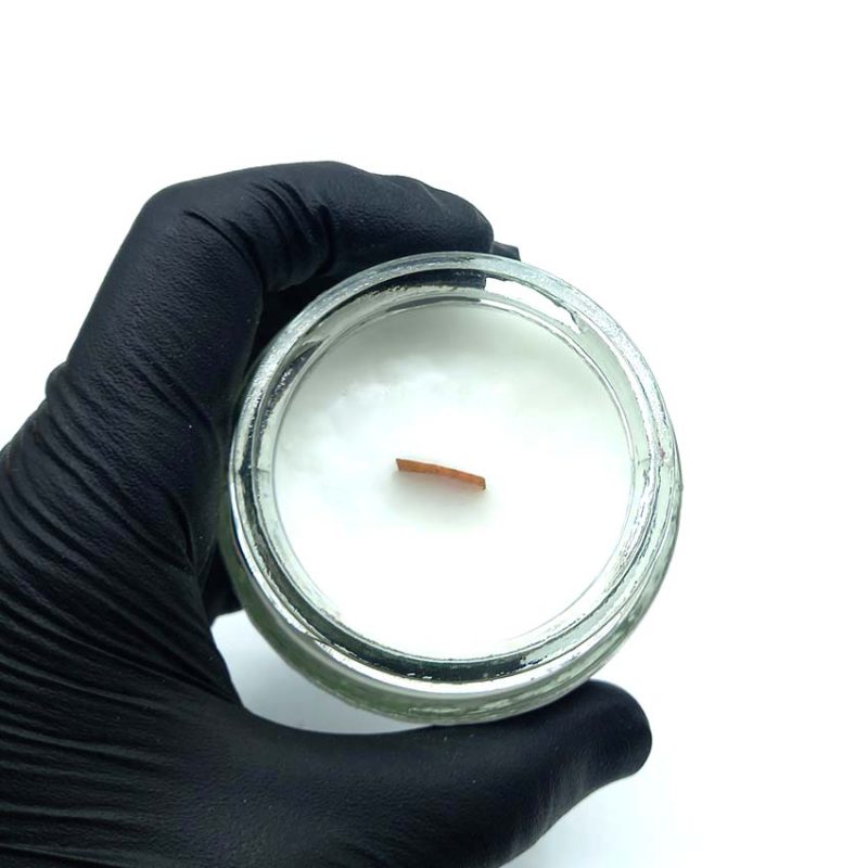 550057 شمع معطر شیشه ای درب فلزی پارمیس مدل ارکیده ( ارکید )