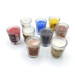 شمع معطر شیشه ای درب فلزی سلین مدل پنبه تازه (فرش کتان)کد550028 - Image 3