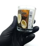 550021 شمع معطر شیشه ای شاتی سلین مدل نارگیل (کوکونات )