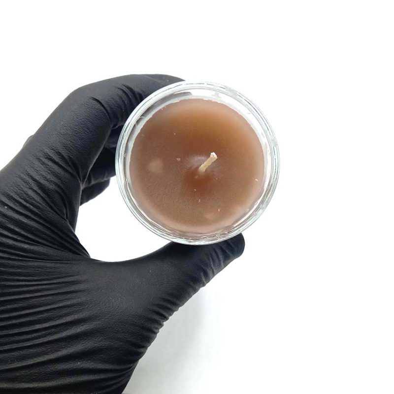 550026 شمع معطر شیشه ای شاتی سلین مدل کارامل