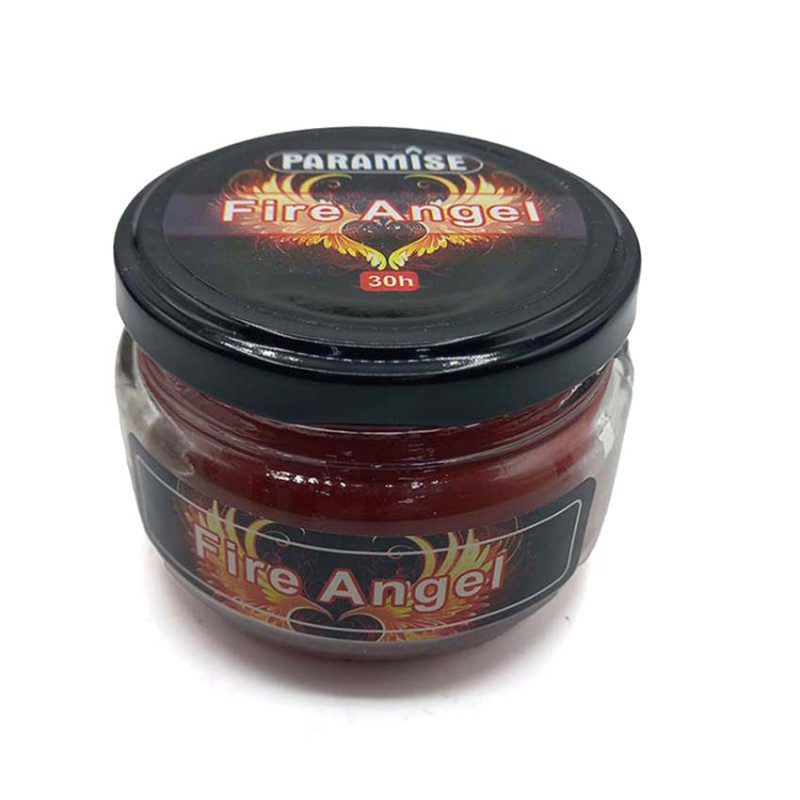شمع معطر شیشه ای درب فلزی پارمیس مدل فرشته آتش ( فایر آنجل )