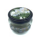 شمع معطر شیشه ای درب فلزی پارمیس مدل یاس ( جاسمین)
