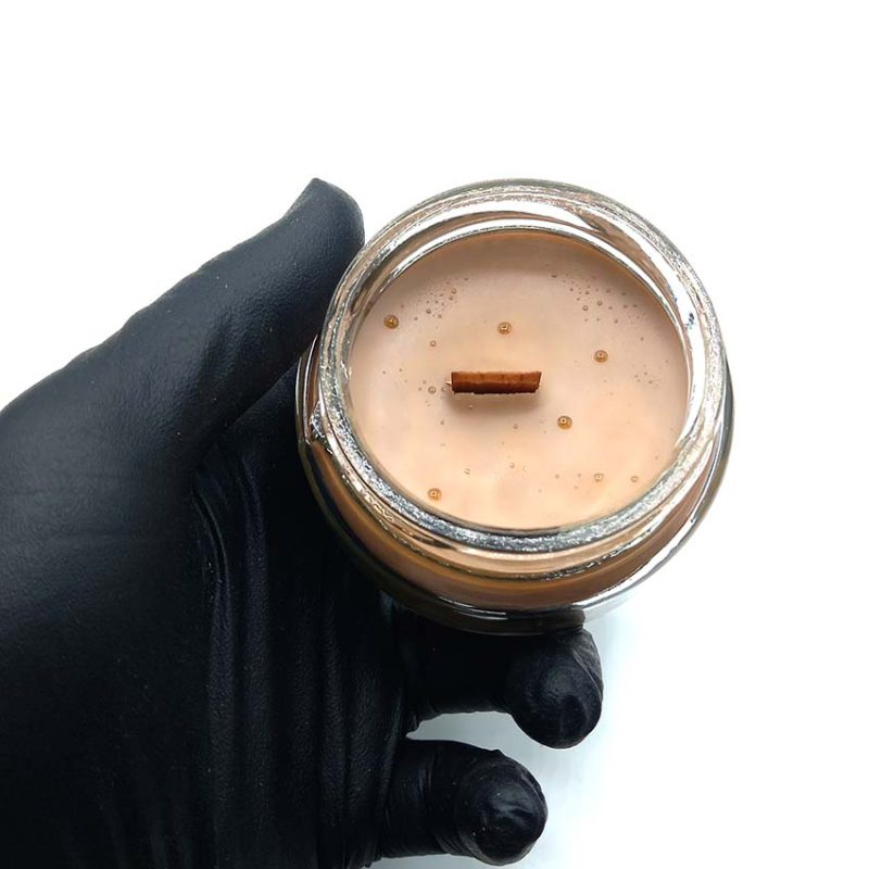 550058 شمع معطر شیشه ای درب فلزی پارمیس مدل کاپتان بلک