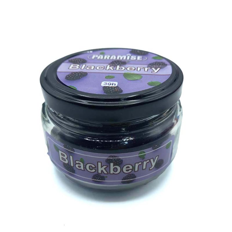 550069 شمع معطر شیشه ای درب فلزی پارمیس مدل شاه توت ( بلکبری )