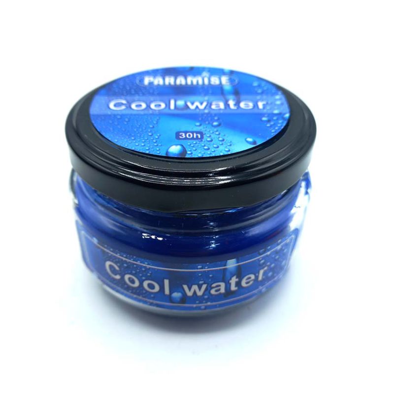 550054 شمع معطر شیشه ای درب فلزی پارمیس مدل آب خنک ( کول واتر )