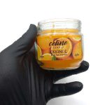 550029 شمع معطر شیشه ای درب فلزی سلین مدل پرتغال (اورنج)