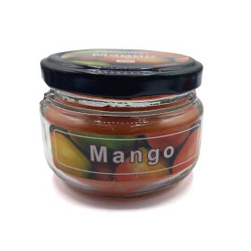 شمع معطر شیشه ای درب فلزی پارمیس مدل انبه ( منگو )کد550068