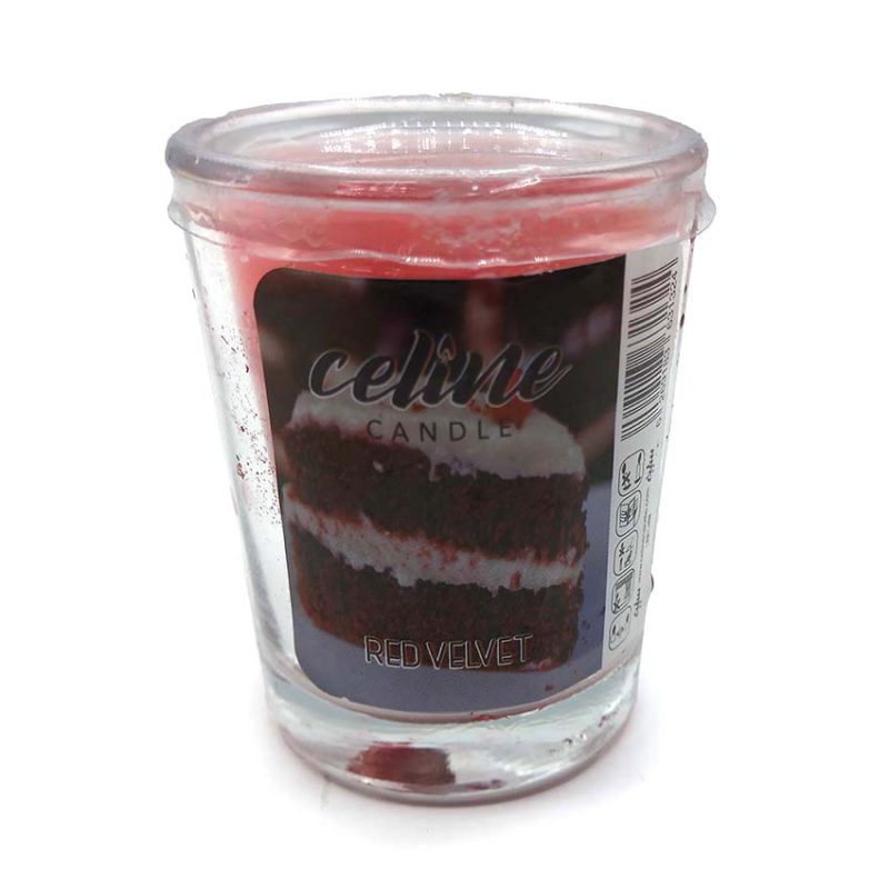 550021 شمع معطر شیشه ای شاتی سلین مدل نارگیل (کوکونات )