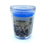 550023 شمع معطر شیشه ای شاتی سلین مدل پنبه تازه (فرش کتان )