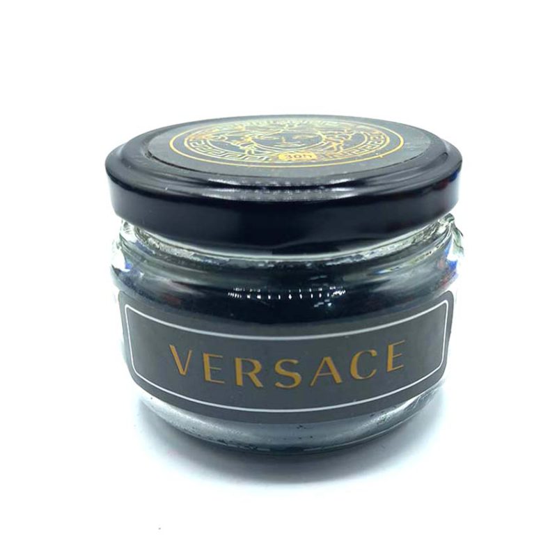 شمع معطر شیشه ای درب فلزی پارمیس مدل ورساچه