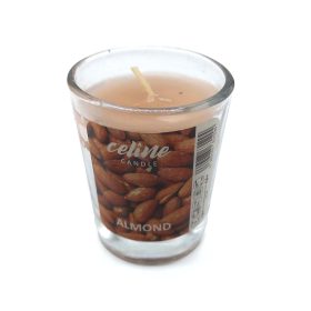 550028 شمع معطر شیشه ای درب فلزی سلین مدل پنبه تازه (فرش کتان) 550027 شمع معطر شیشه ای شاتی سلین مدل بادام