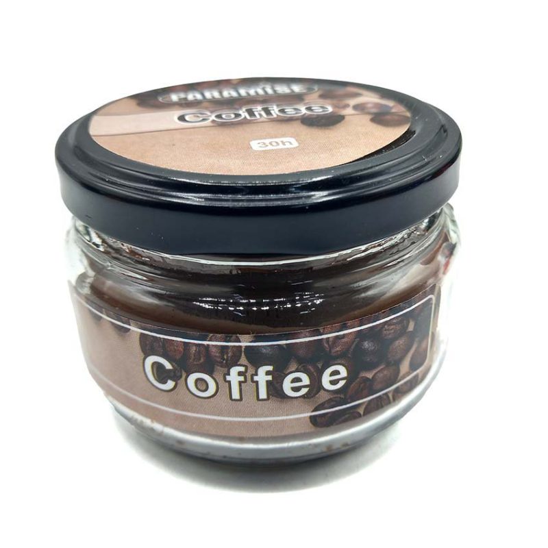 شمع معطر شیشه ای درب فلزی پارمیس مدل قهوه ( کافی )