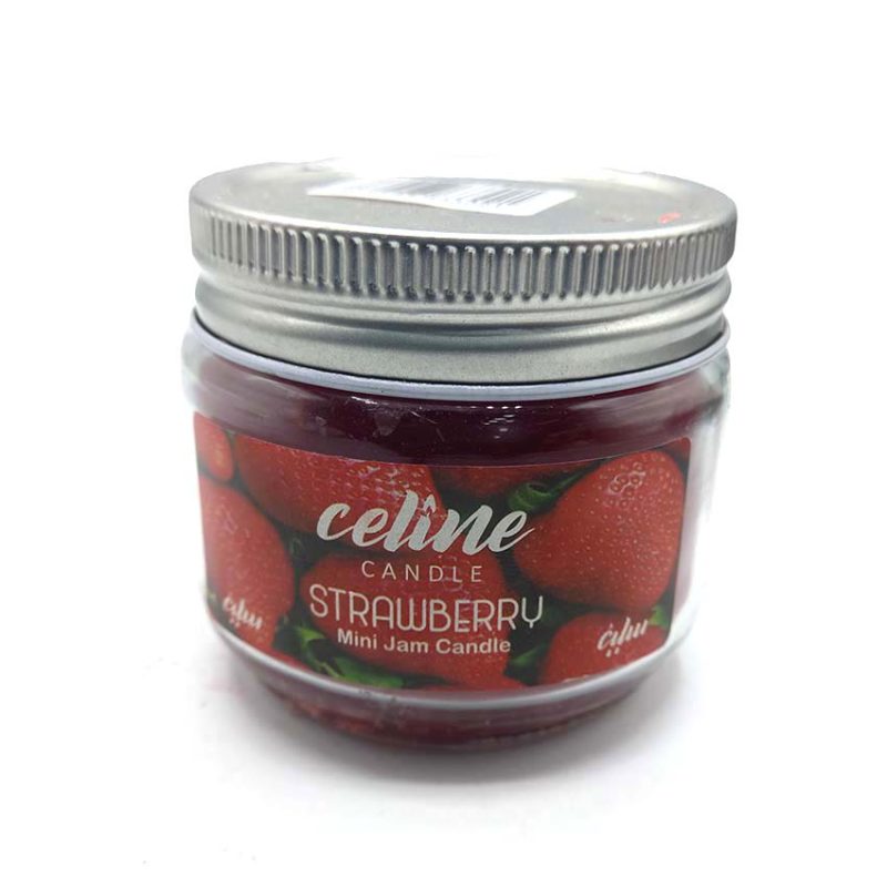 شمع معطر شیشه ای درب فلزی سلین مدل توت فرنگی ( استاربری ) 550035 شمع معطر شیشه ای درب فلزی سلین مدل یاس ( جاسیم ) 550036