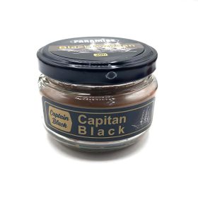 شمع معطر شیشه ای درب فلزی پارمیس مدل کاپتان بلک