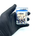 550023 شمع معطر شیشه ای شاتی سلین مدل پنبه تازه (فرش کتان )