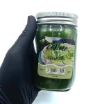 550046 شمع معطر شیشه ای درب فلزی سلین بزرگ مدل لیمو ترش